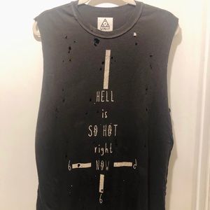 Hell is So Hot Right Now (L)🥵 Unif Muscle Tee